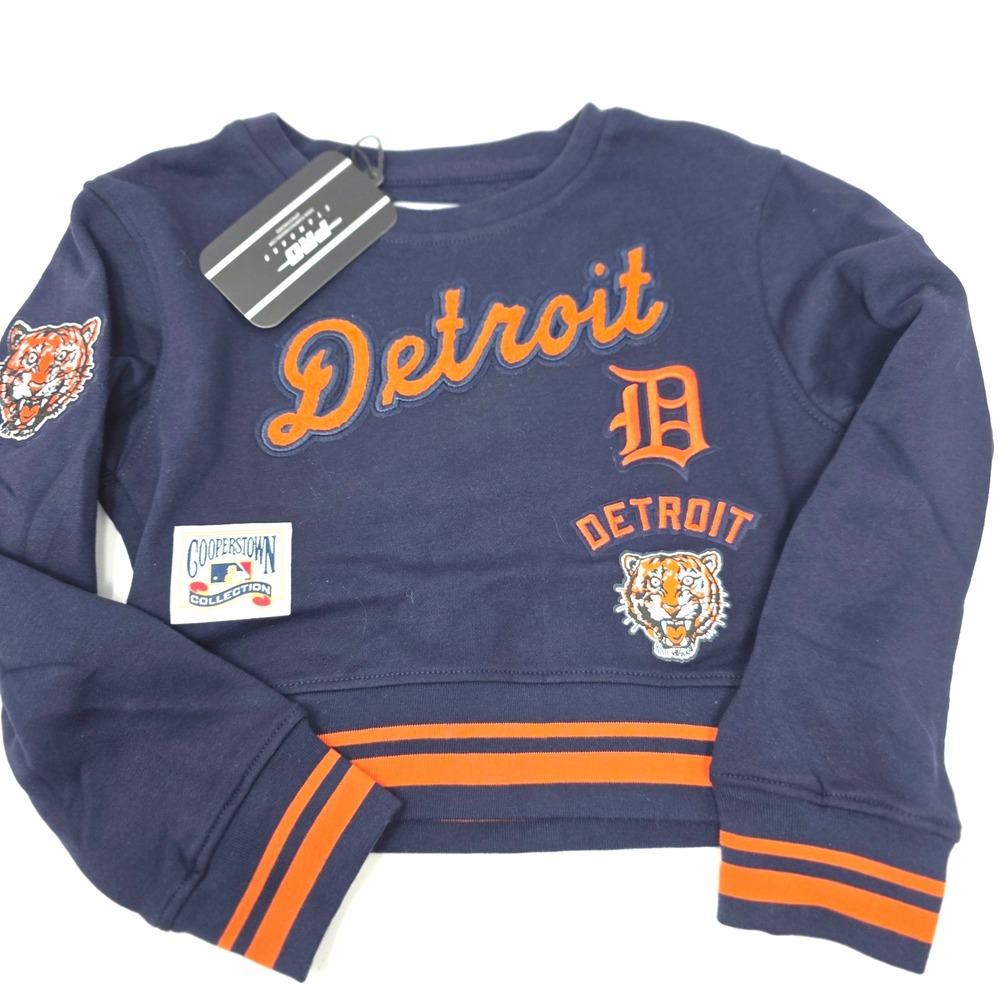 Pro Standard Sweatshirt Girls 6 Detroit Tigers MLB Blue Retro Classic Regular